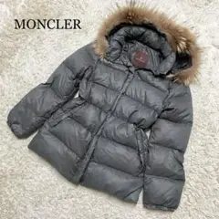 【人気】MONCREL ダウンジャケット ファー フード付 カーキ色