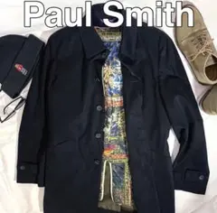 Paul Smith|総柄ライナー付ステンカラーコートLポールスミスコレクション