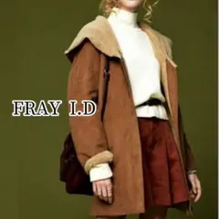 FRAY I.D フェイクムートンコート ブラウン 定価¥41800(税込)