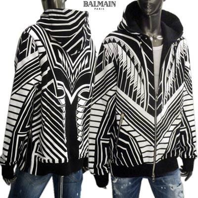 楽天市場】バルマン BALMAIN メンズ トップス パーカー フーディー
