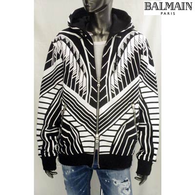 楽天市場】バルマン BALMAIN メンズ トップス パーカー フーディー