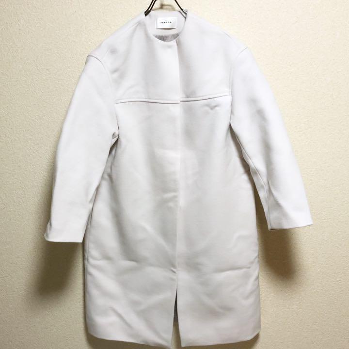 直販廉価 【美品】FRAY I.D コクーンコート ライトグレー ロングコート