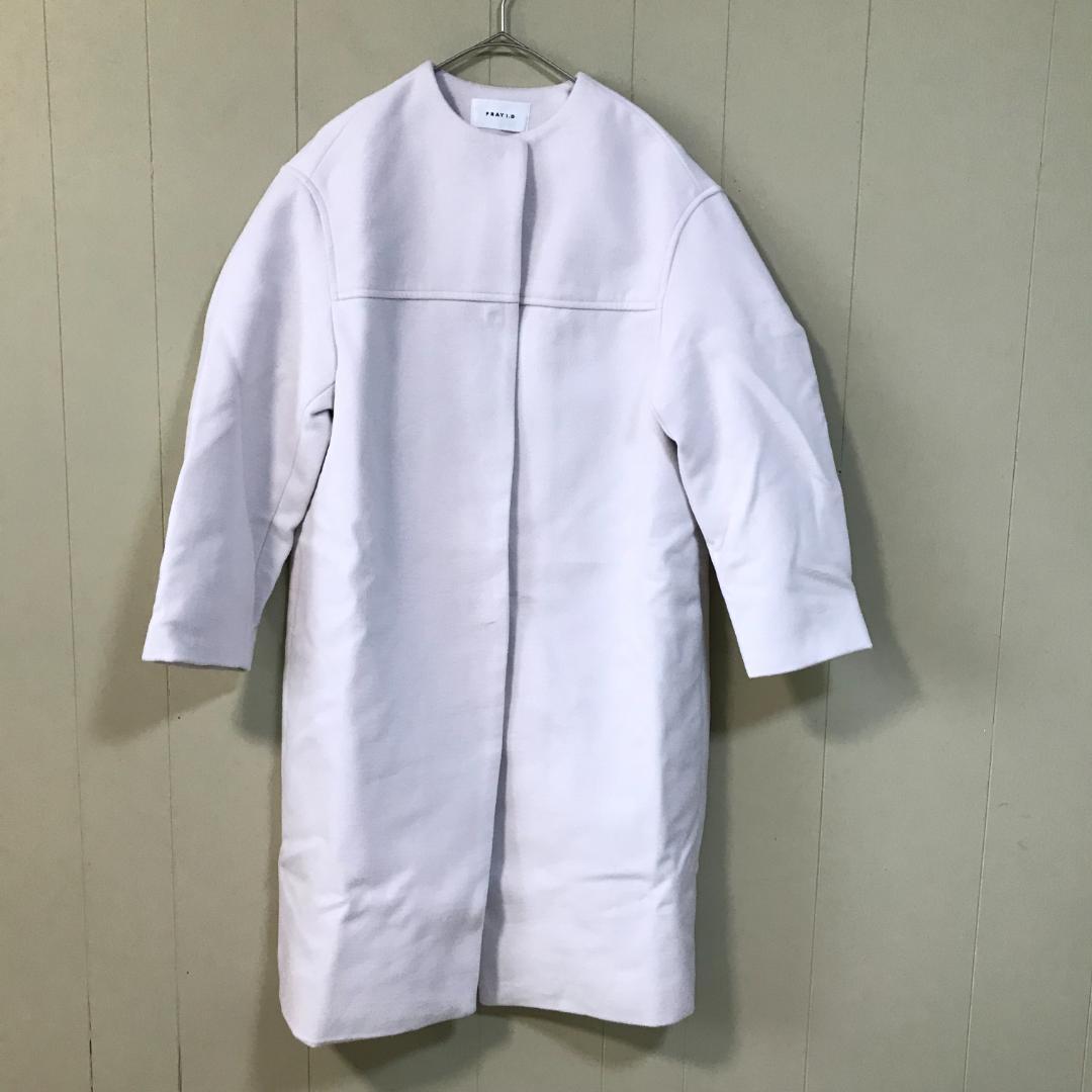 直販廉価 【美品】FRAY I.D コクーンコート ライトグレー ロングコート